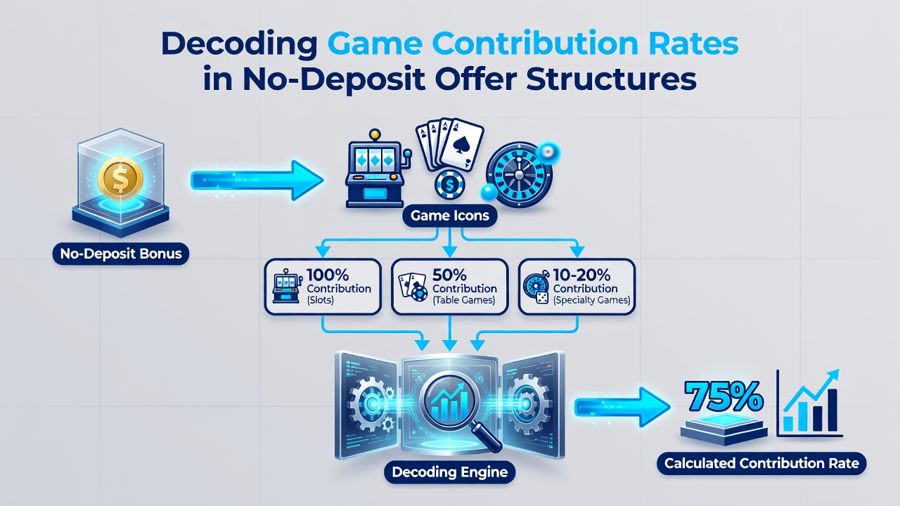 Comparison chart of game contribution percentages across popular casino categories